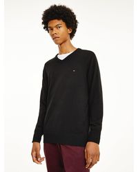 tommy hilfiger v neck jumpers