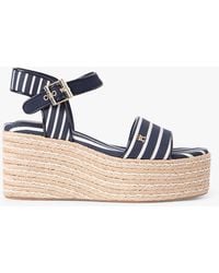Tommy Hilfiger - Breton Stripe Platform Wedge Espadrilles - Lyst