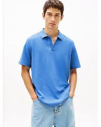 Tommy Hilfiger - Tommy Badge Regular Fit Waffle Knit Polo Shirt - Lyst