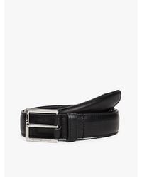 Tommy Hilfiger - Leren Riem Met Vierkante Gesp - Lyst