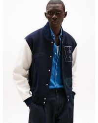 Tommy Hilfiger - Wool Blend Relaxed Varsity Jacket - Lyst