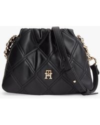 Tommy Hilfiger - Quilted Chain Th Monogram Crossbody Bag - Lyst