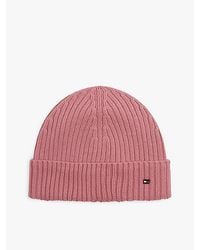 Tommy Hilfiger - Hilfiger Flag Pure Wool Beanie - Lyst