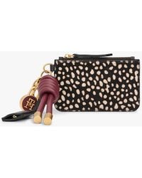 Tommy Hilfiger - Porte-Monnaie À Motif Peau De Daim En Cuir - Lyst
