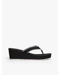 Tommy Hilfiger - Teenslipper Met Sleehak En Th-Monogram - Lyst