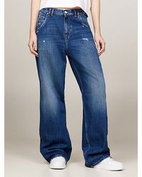 Tommy Hilfiger - Daisy Low Rise baggy Jeans Met Distressing - Lyst