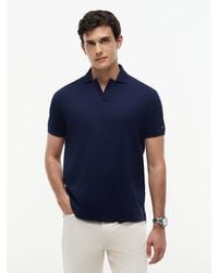 Tommy Hilfiger - Regular Fit Interlock Knit Polo Shirt - Lyst
