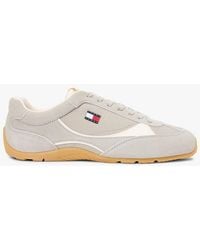 Tommy Hilfiger - Suede Mixed Texture Archive Runner Trainers - Lyst