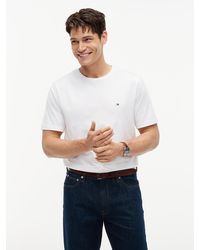 Tommy Hilfiger - Flag Embroidery Crew Neck T-shirt - Lyst