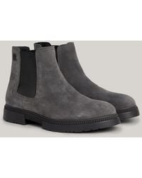 Tommy Hilfiger - Suede Cleat Chelsea Boots - Lyst