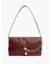 Tommy Hilfiger - Leather Chain Charm Shoulder Bag - Lyst