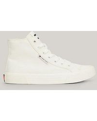 Tommy Hilfiger - Mid-Top Basketball-Sneaker aus Canvas - Lyst