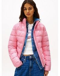 Tommy Hilfiger - Puffer-Jacke Mit Glanz-Finish - Lyst