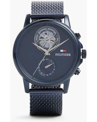 Tommy Hilfiger - Mesh Strap Skeleton Sub-Counter Watch - Lyst