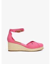 Tommy Hilfiger - Canvas Espadrille Met Sleehak - Lyst