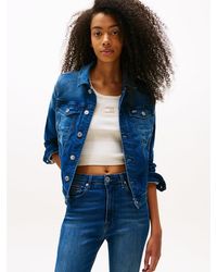 Tommy Hilfiger - Pure Cotton Slim Fit Denim Jacket - Lyst