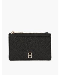 Tommy Hilfiger - Hilfiger Icon Debossed Credit Card Holder - Lyst