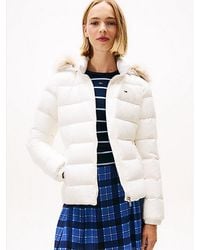 Tommy Hilfiger - Glanzend Waterafstotend Pufferjack Met Dons - Lyst