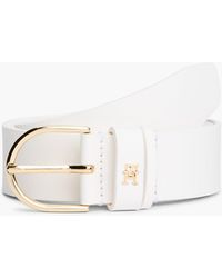 Tommy Hilfiger - Essential Th Monogram Leather Belt - Lyst