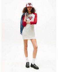 Tommy Hilfiger - Minivestido Camiseta Tommy Girl De Corte Slim - Lyst
