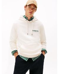 Tommy Hilfiger - Felpa Con Cappuccio E Grafica Sul Retro - Lyst