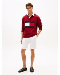 Tommy Hilfiger - Denton Straight Fit Belted Chino Shorts - Lyst
