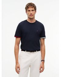 Tommy Hilfiger - Tipped Cuff Pique Crew Neck T-Shirt - Lyst