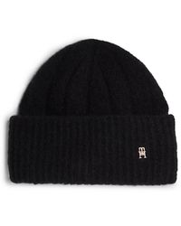 Tommy Hilfiger - Th Monogram Beanie With Alpaca - Lyst