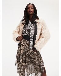 Tommy Hilfiger Zendaya Blouse Met Luipaardprint - Grijs