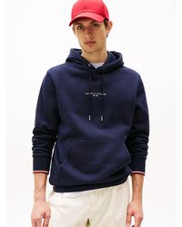 Tommy Hilfiger - Felpa Relaxed Fit Con Cappuccio E Logo - Lyst