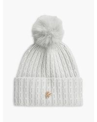 Tommy Hilfiger - Pom Pom Beanie With Cashmere - Lyst