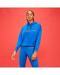 Tommy Hilfiger Hoodie Met Vlaglogo - Blauw