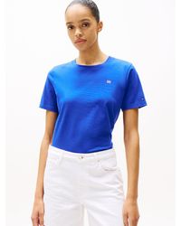 Tommy Hilfiger - T-Shirt À Drapeau Hilfiger Contrasté - Lyst
