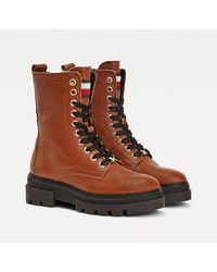 tommy hilfiger studs classic lace up boot