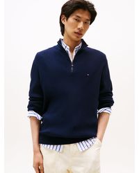 Tommy Hilfiger - Pull Zippé Avec Cachemire - Lyst
