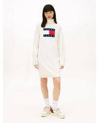 Tommy Hilfiger - Mini Robe Pull Décontractée Tommy Flag - Lyst