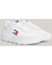 Tommy Hilfiger - Essential Mixed Texture Cleat Runner Trainers - Lyst