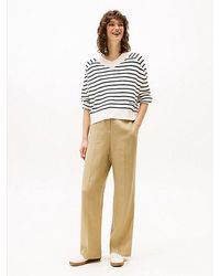 Tommy Hilfiger - Pantalon Van Linnenmix Met Rechte Fit - Lyst