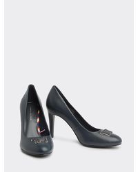 Tommy Hilfiger Essential Pump Met Monogram - Blauw