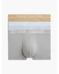 Tommy Hilfiger - 3 Pack Essential Logo Waistband Trunks - Lyst