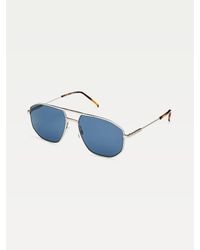 Tommy Hilfiger Navigator-Sonnenbrille mit doppeltem Nasensteg - Mettallic