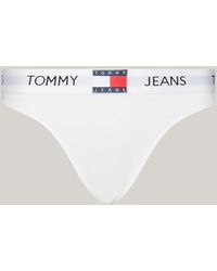 Tommy Hilfiger - Heritage Repeat Logo Waistband Thong - Lyst