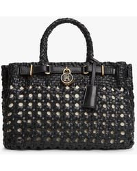 Tommy Hilfiger - The American Icon Braided Leather Tote Bag - Lyst