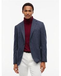 Tommy Hilfiger - Wool Blend Check Single Breasted Blazer - Lyst