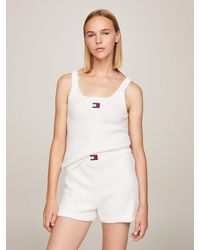 Tommy Hilfiger - Badge Fitted Tank Top - Lyst