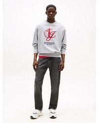 Tommy Hilfiger - Vaqueros Ryan Ajustados Y Rectos Con Efecto Desteñido Negro - Lyst