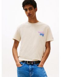 Tommy Hilfiger - Stack T-Shirt Mit Logo-Grafik Hinten - Lyst