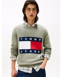 Tommy Hilfiger - Pull Chiné À Badge Drapeau En Intarsia - Lyst
