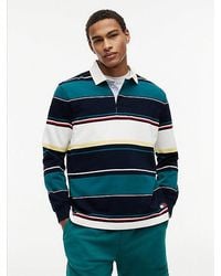 Tommy Hilfiger - Relaxed Fit Mixed Stripe Rugby Shirt - Lyst