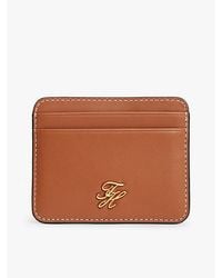 Tommy Hilfiger - Kartenetui Aus Leder Mit Logo-Emblem - Lyst